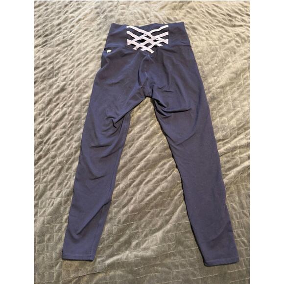 Fabletics Boost Powerhold High Wasited 7/8 Legging, Navy Blue Size XXS 24 W - Picture 1 of 6